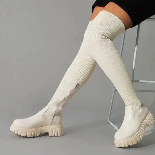 Bottes Femme Élastiques – Tige Haute, Confort Extrême & Style Chic