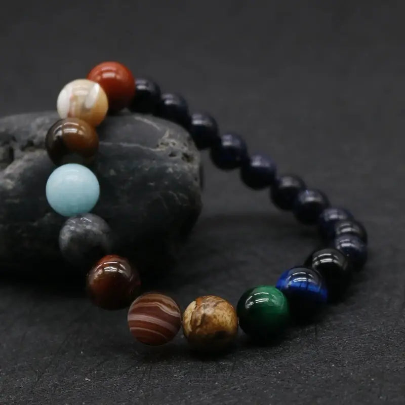 Bijou Astral en Bois - Bracelet Artisanal Cosmique Offert avec Un Deuxième Gratuit - LuxeStyle