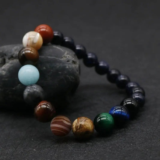 Bijou Astral en Bois - Bracelet Artisanal Cosmique Offert avec Un Deuxième Gratuit - LuxeStyle