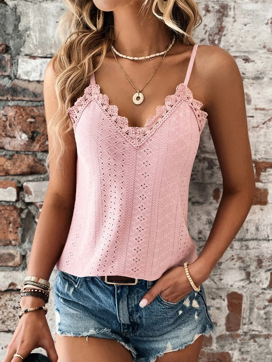 Débardeur Femme Délicat Fleuri pour Été - LuxeStyle