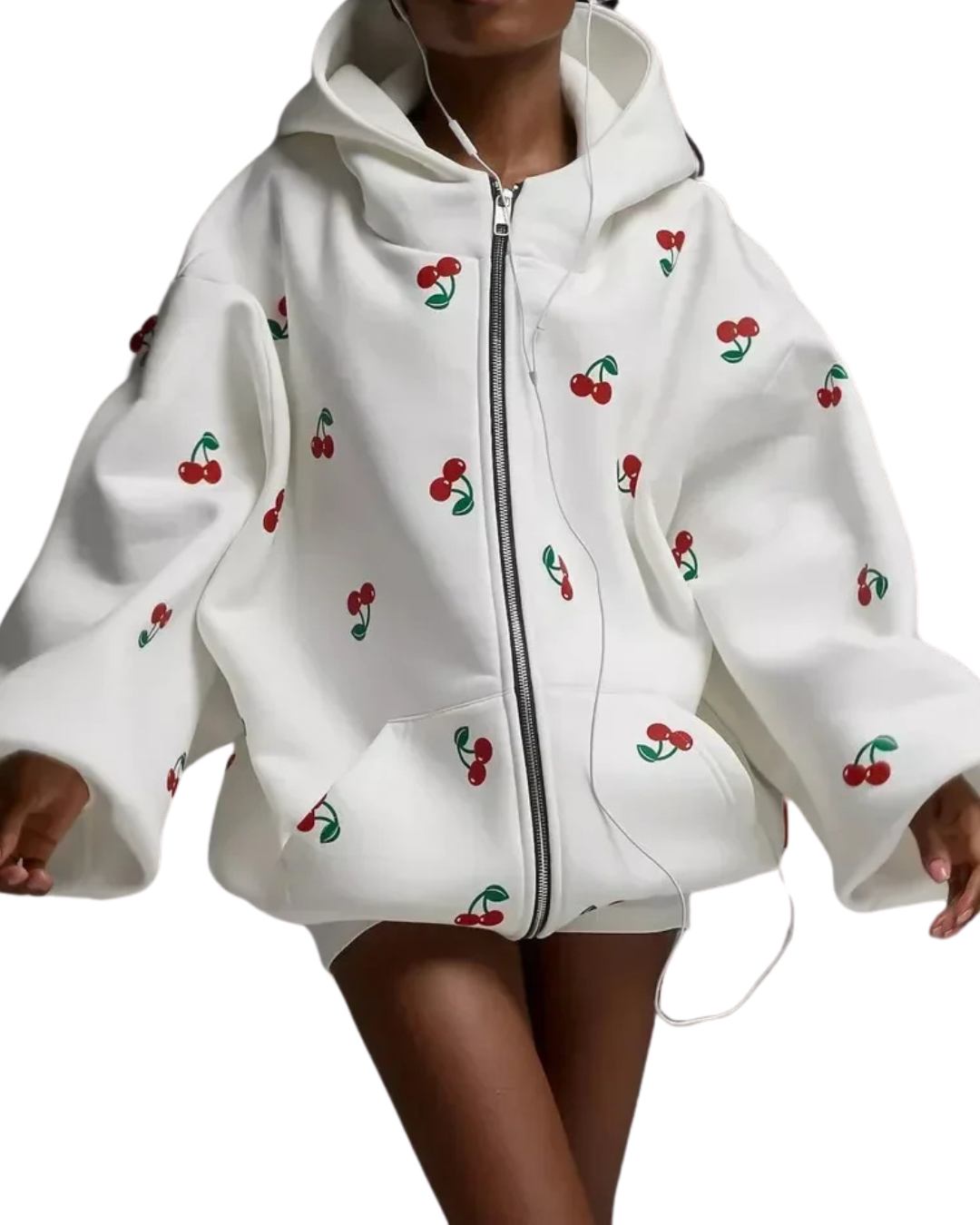 Veste Blanche Fleuri Élégante Pour Femme - LuxeStyle