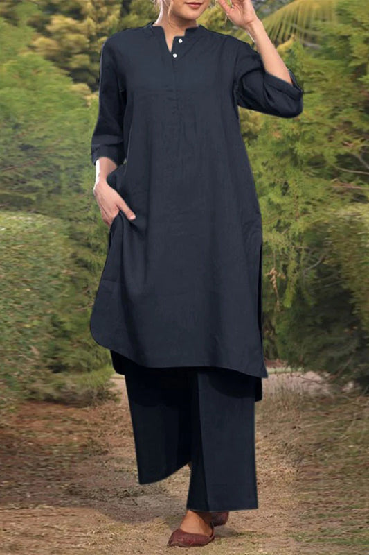 Robe Décontractée Femme Manches Longues Col Rond - LuxeStyle