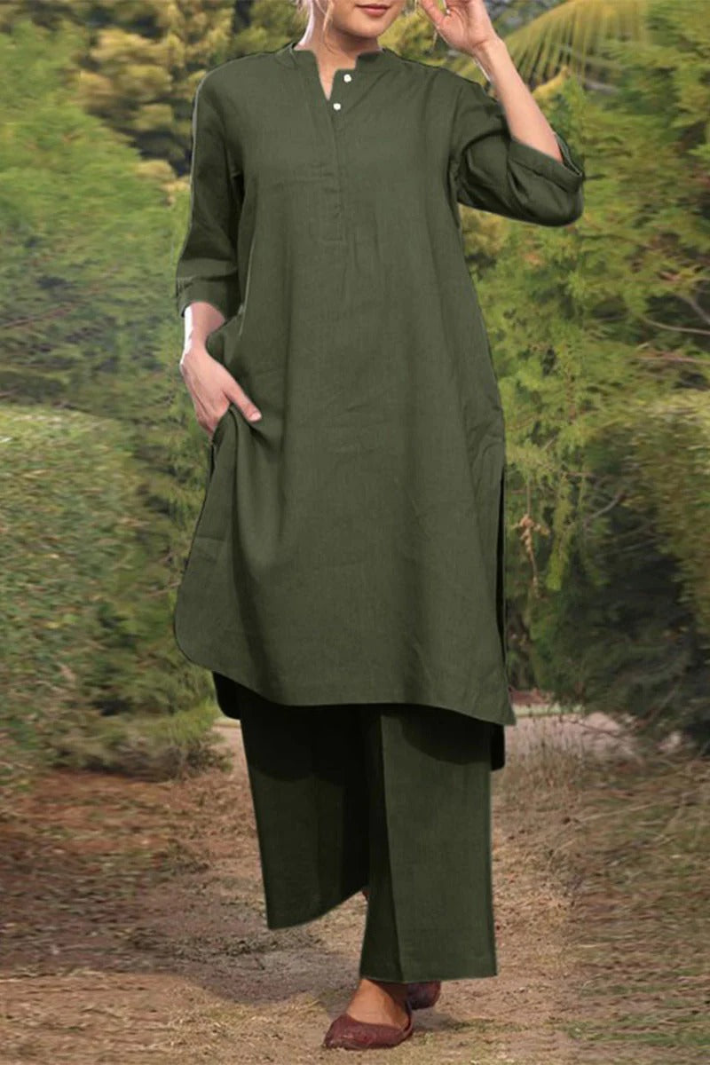 Robe Décontractée Femme Manches Longues Col Rond