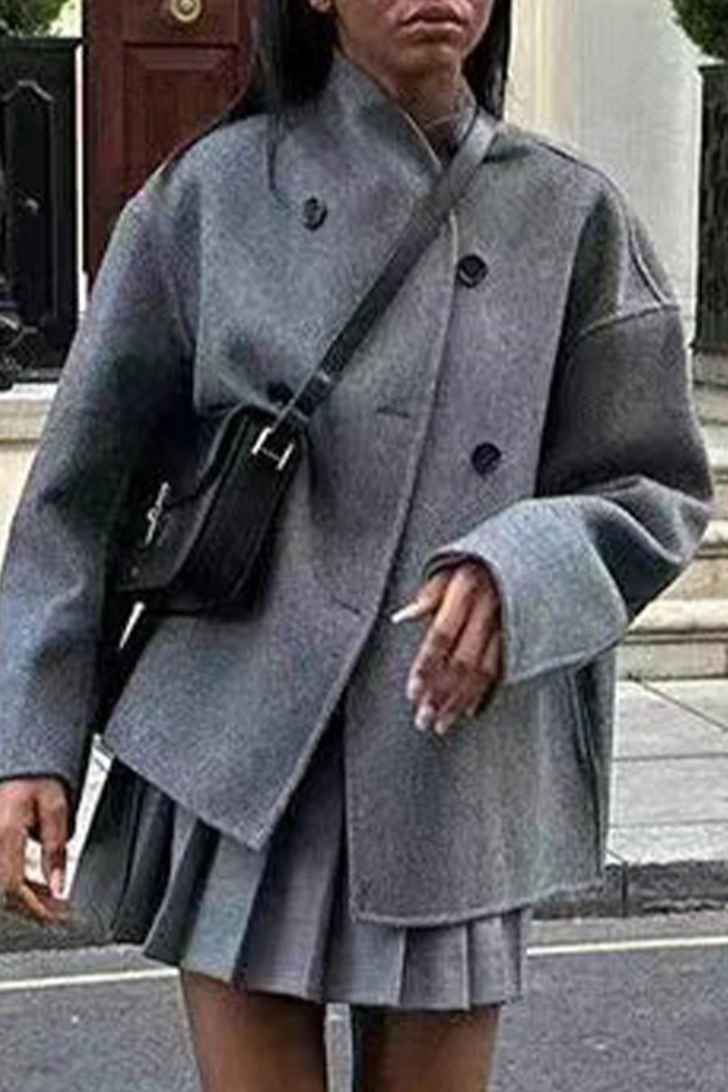 Veste Femme Élégante Col Relevé - LuxeStyle
