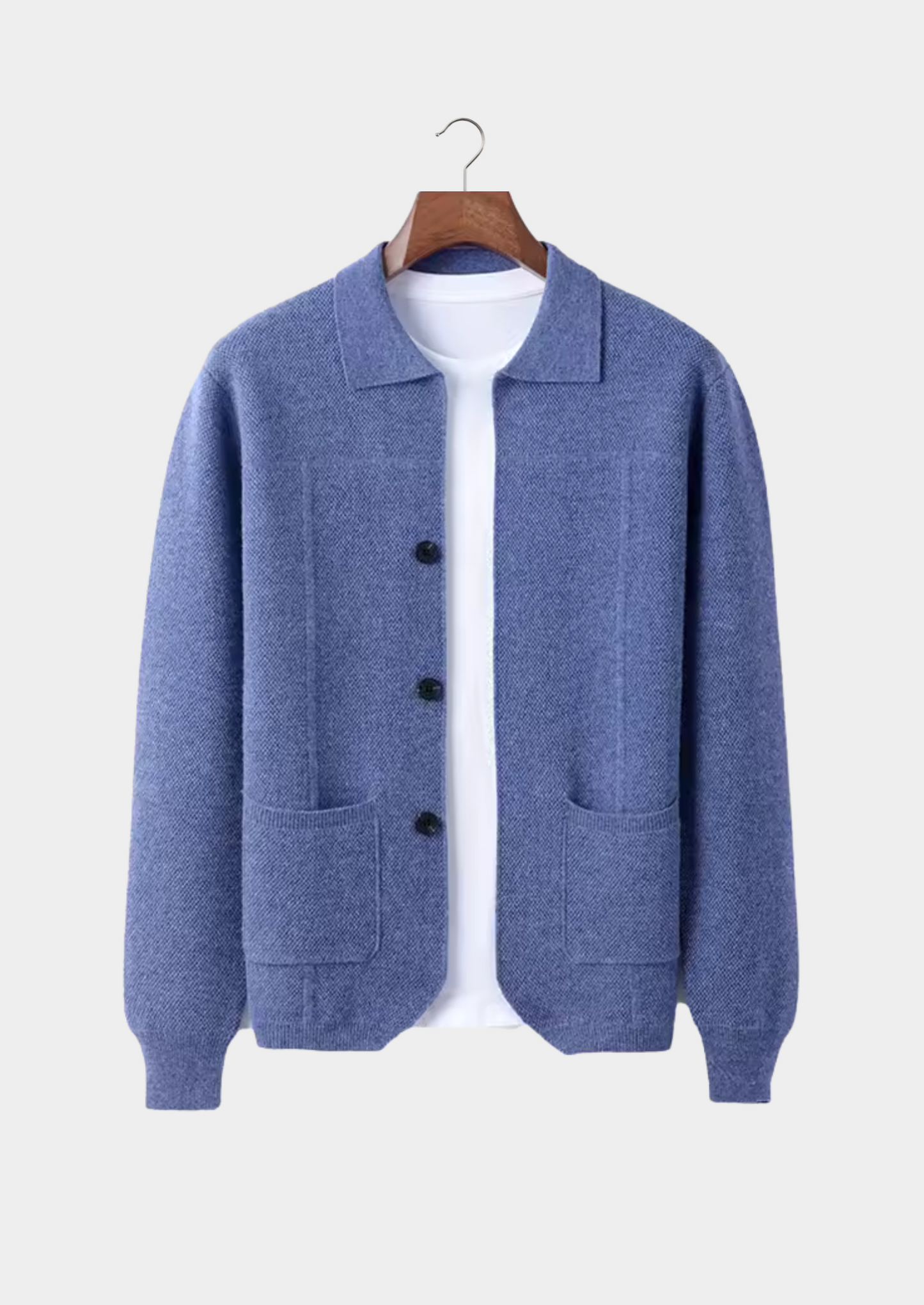 Veste hivernale en laine épaisse pour homme