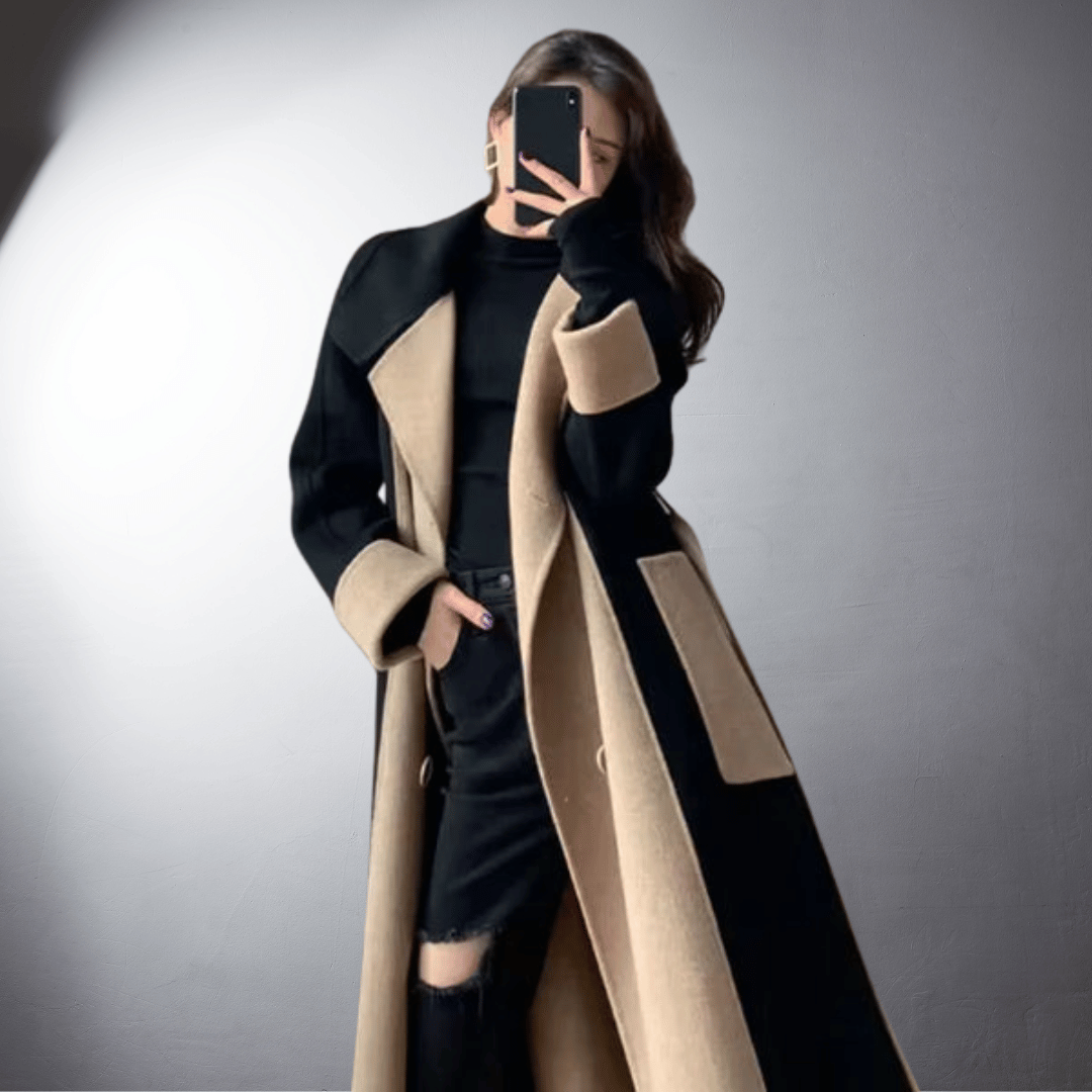 Manteau Femme Hiver Chic Mi-Longueur Fermeture Éclair - LuxeStyle