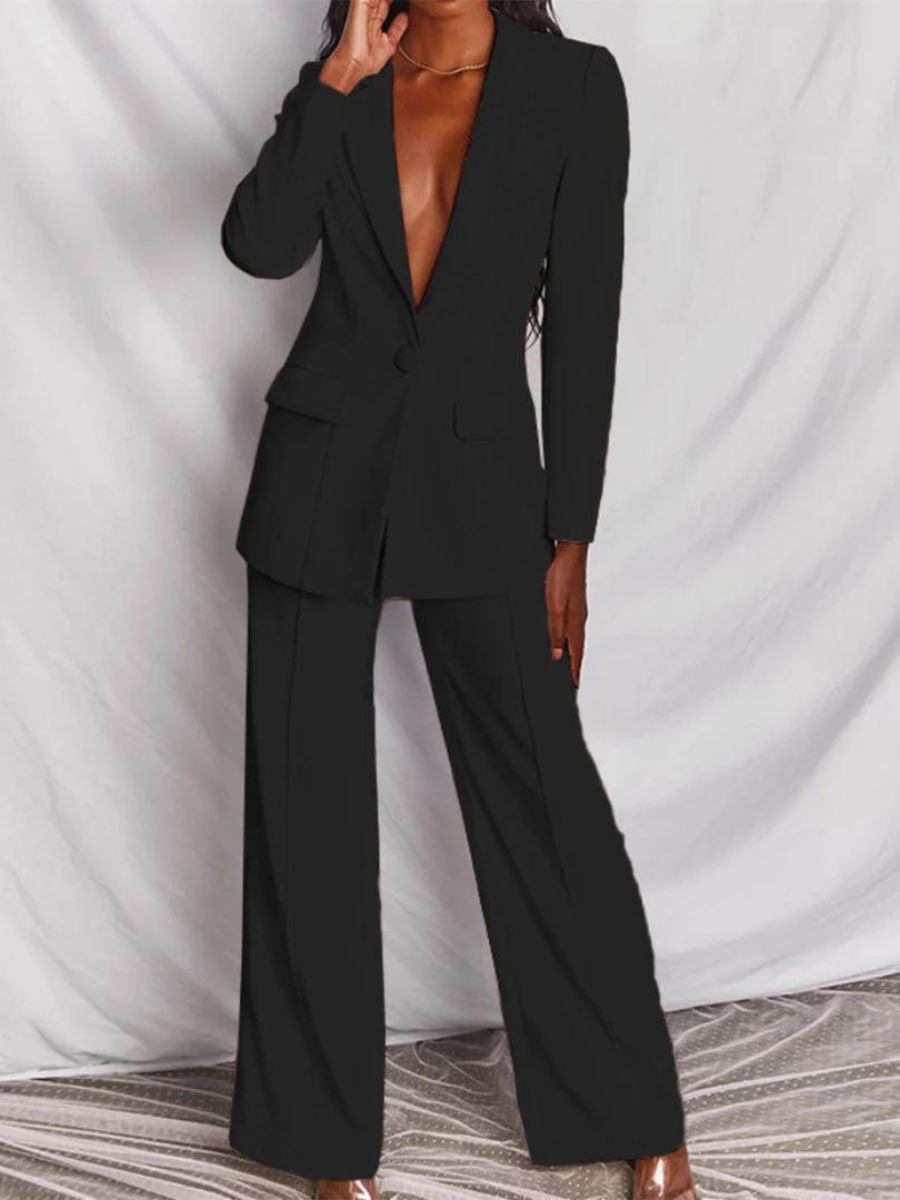 Costume Femme Chic Jaune Tailleur Élégant