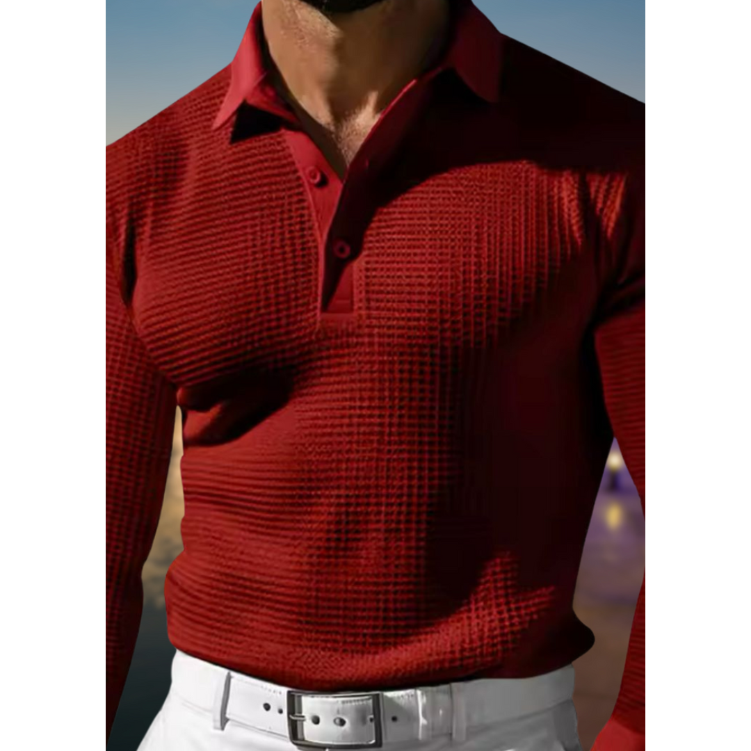 Polo Hiver Douillet Manches Longues Homme