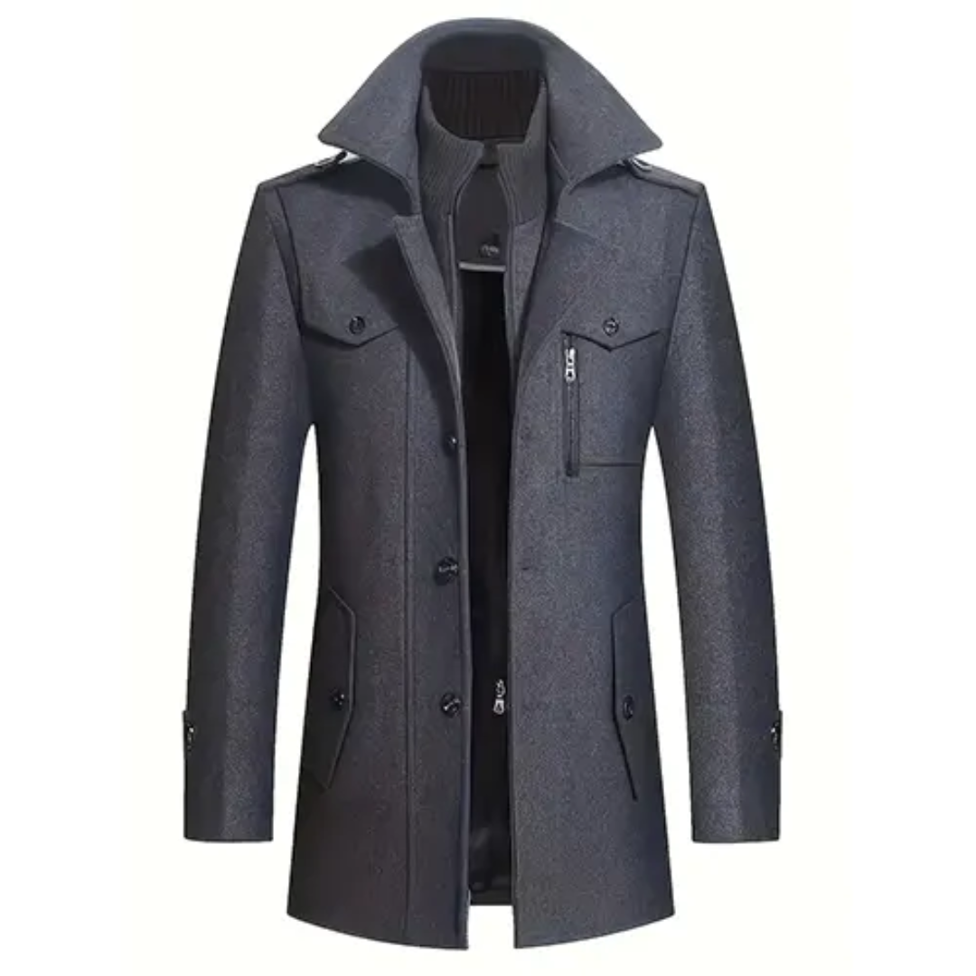 Manteau Homme Hiver Élégant et Long