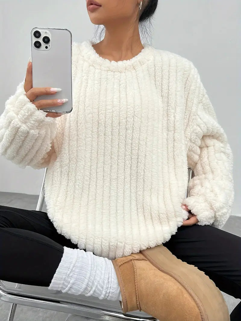 Pull Femme Grande Taille Col Rond Hiver