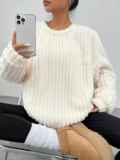 Pull Femme Grande Taille Col Rond Hiver