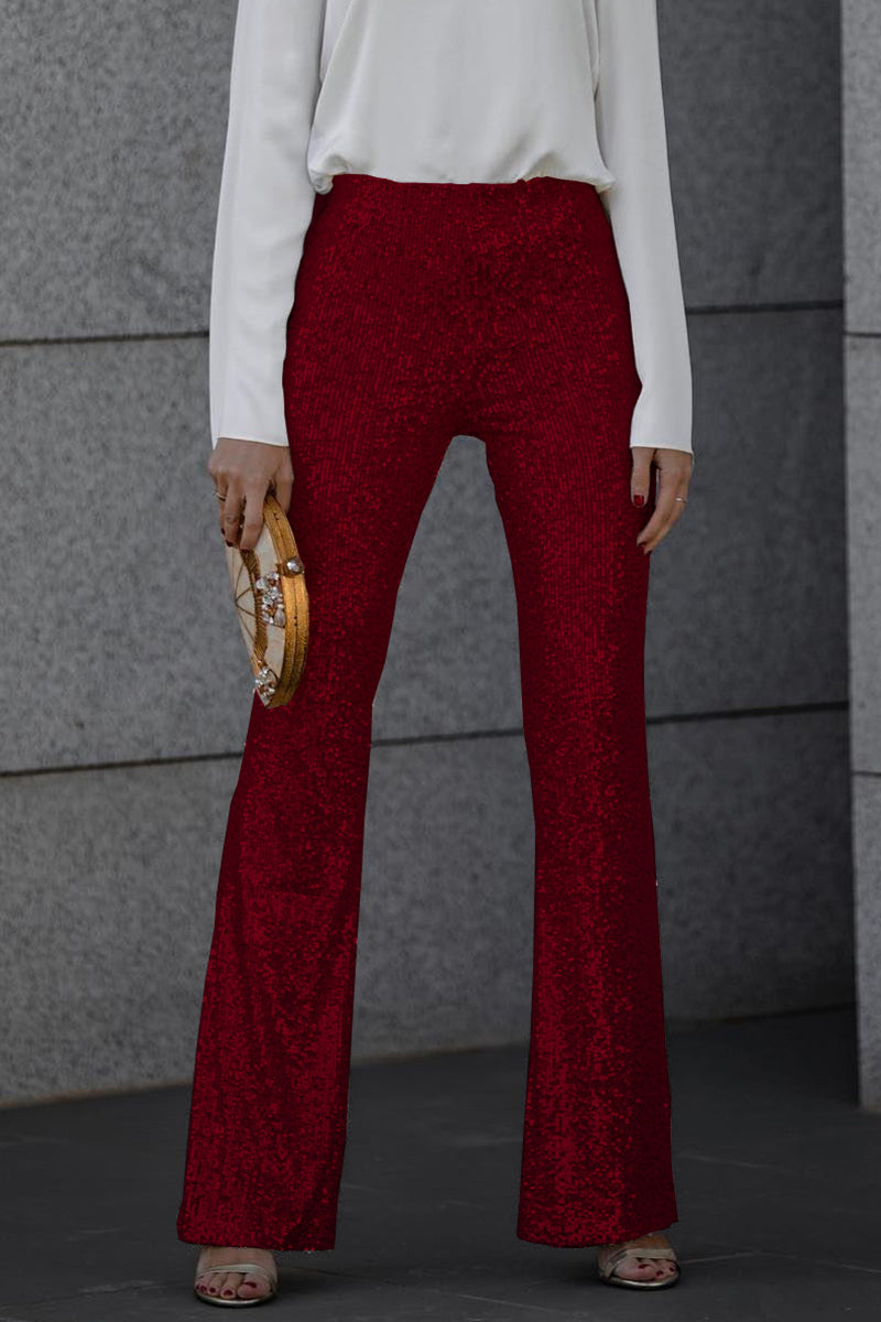 Pantalon Chic Évasé pour Femme Soirée Élégante