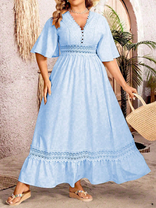 Robe Élégante Nocturne Dentelle Femmes - LuxeStyle