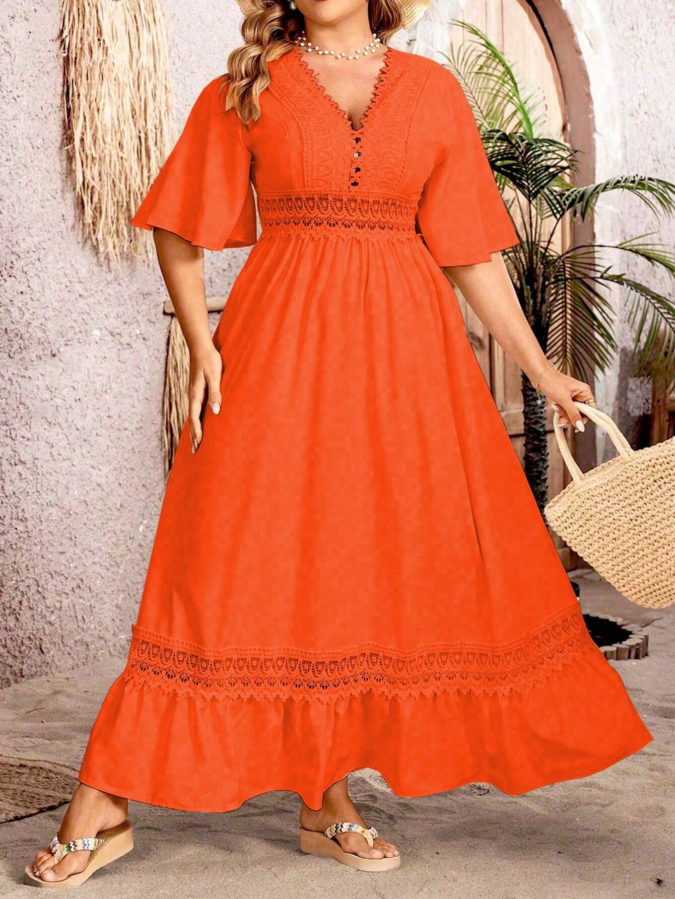 Robe Élégante Nocturne Dentelle Femmes