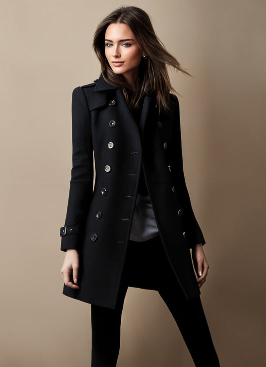 Manteau casual avec capuchon et coupe détendue - LuxeStyle