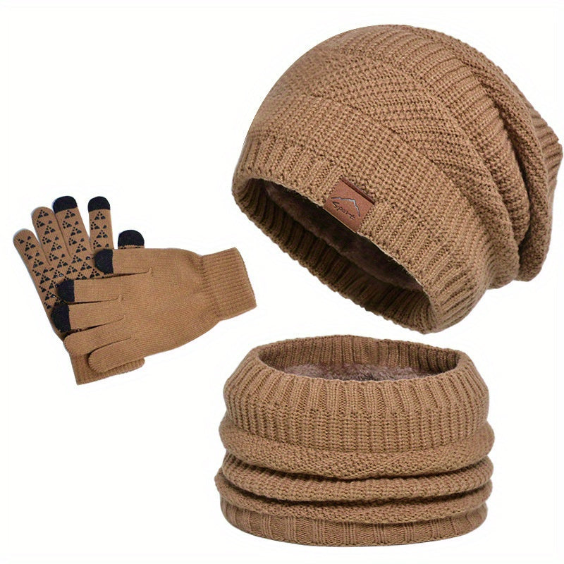 Accessoires Hiver Tricotés Mocha Chaude - LuxeStyle