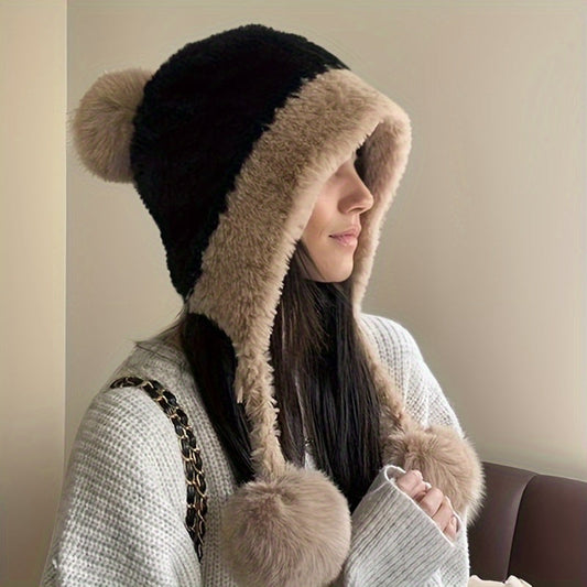 Bonnet Hiver Douillet avec Oreillettes Réglables pour Adulte - LuxeStyle