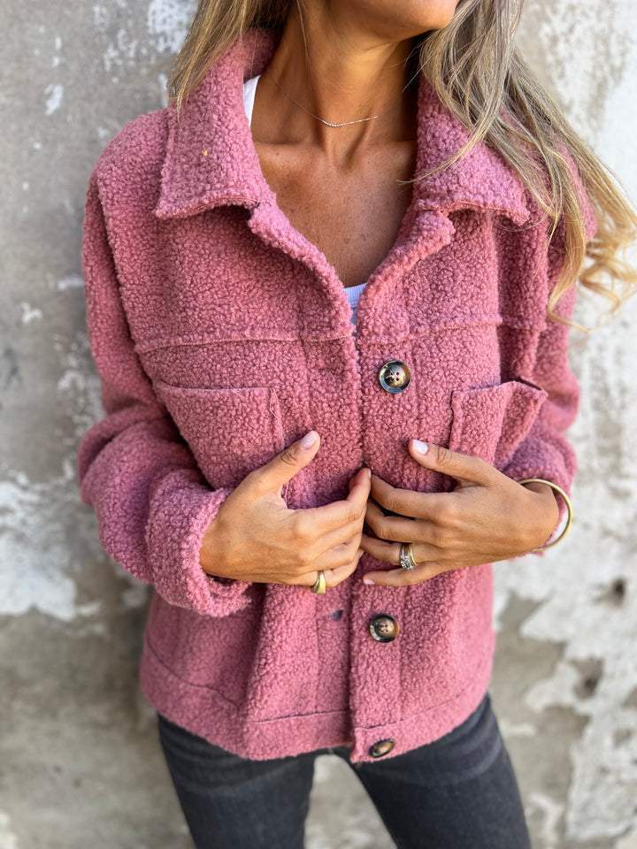 Veste tendance avec col réversible et poches originales