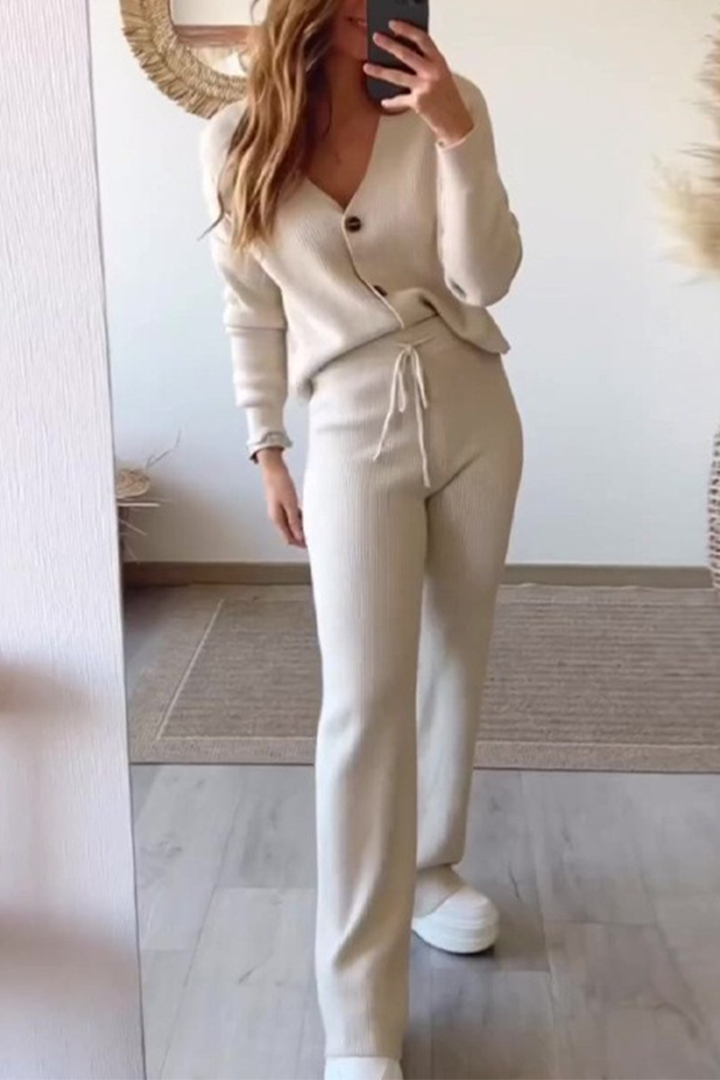Costume Deux Pièces Femmes Manches Longues et Pantalon Élégant - LuxeStyle