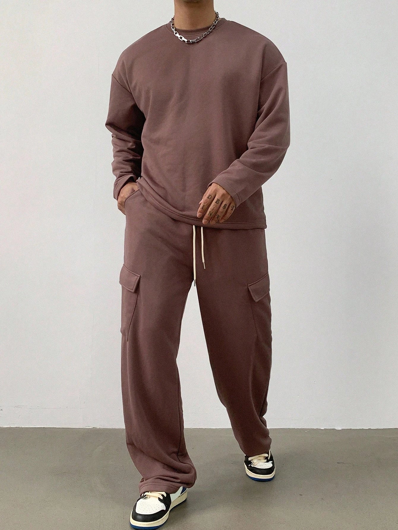 Tenue Complète Homme Manches Longues et Pantalon Chino