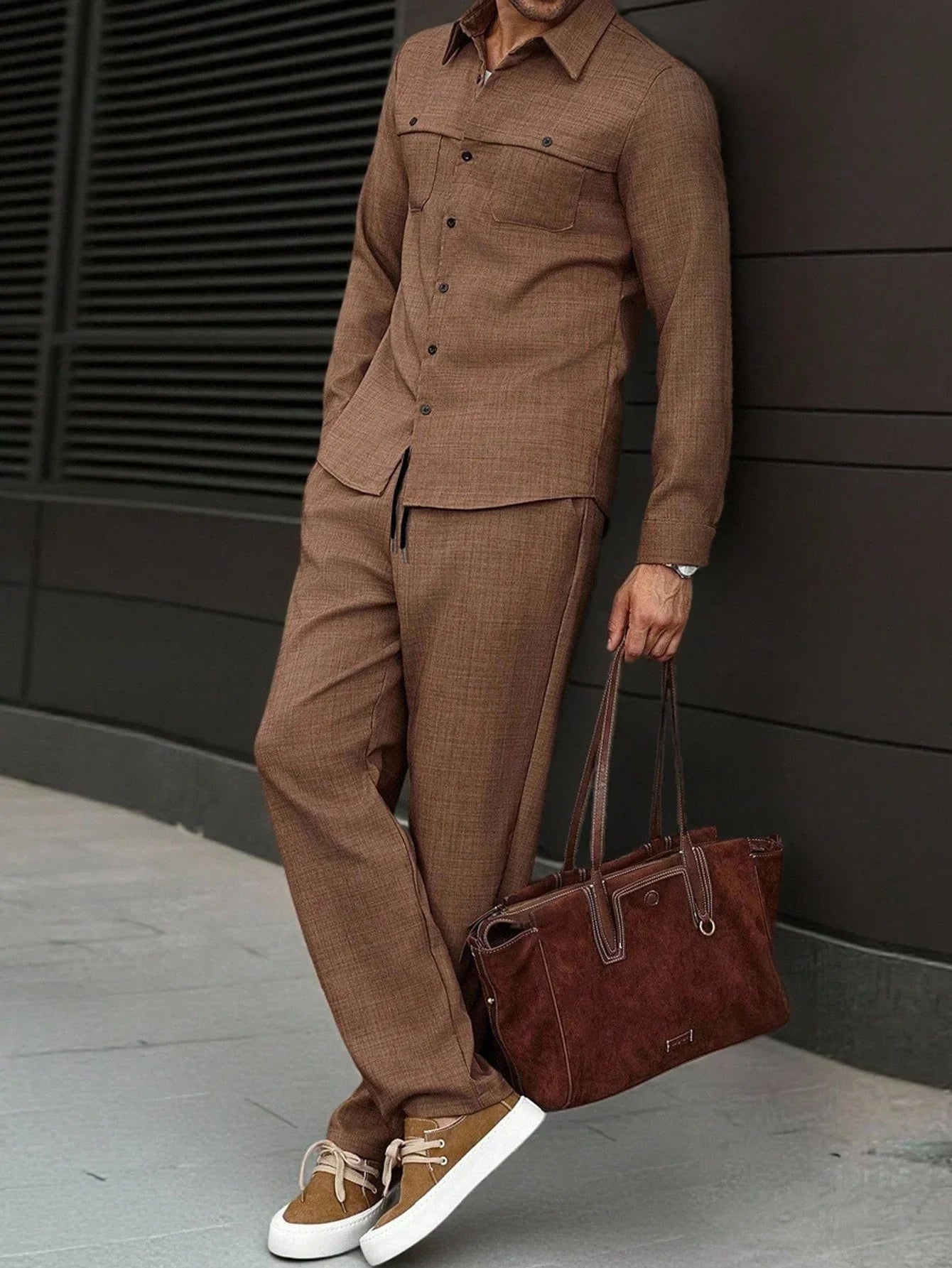 Costume Homme Classique Manches Longues et Pantalon Matché - LuxeStyle