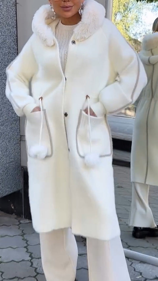 Manteau Femme Élégant avec Capuche pour Automne - LuxeStyle