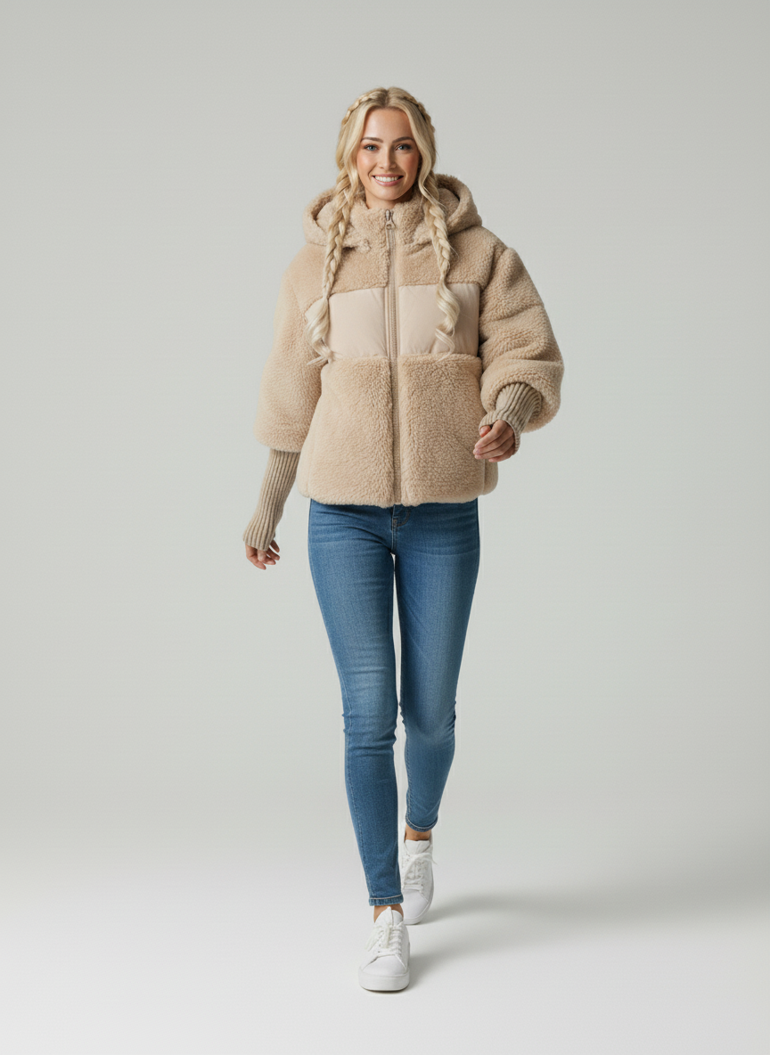 Parka Femme Hivernale Douillette - Manteau Matelassé Élégant avec Poignets et Col Roulé - LuxeStyle