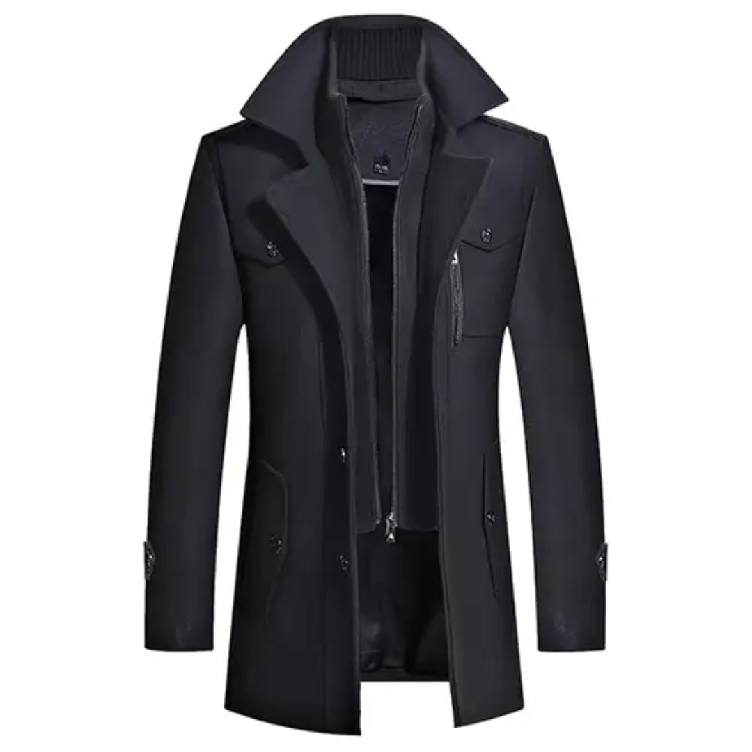 Manteau Homme Hiver Élégant et Long