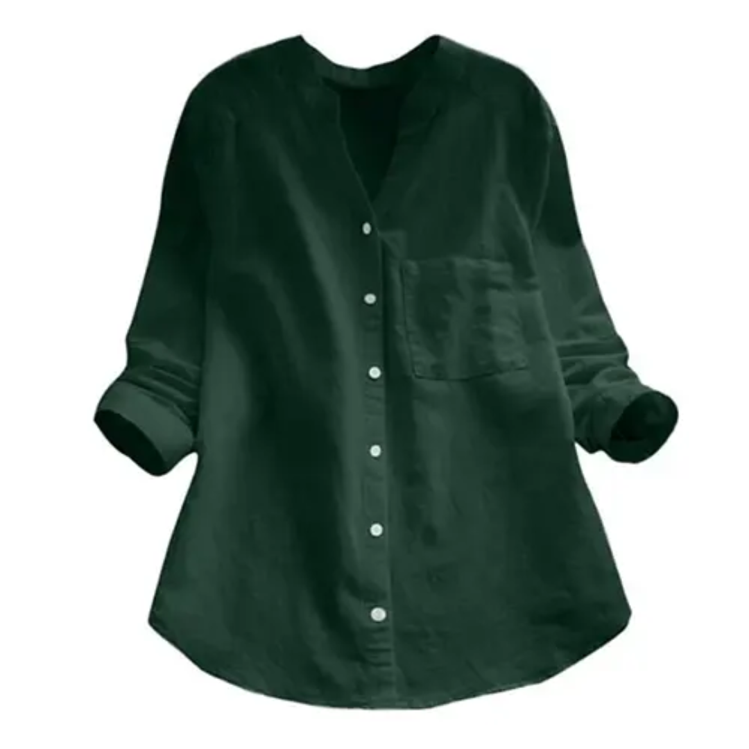 Chemise Femme Élégante Manches Longues Été