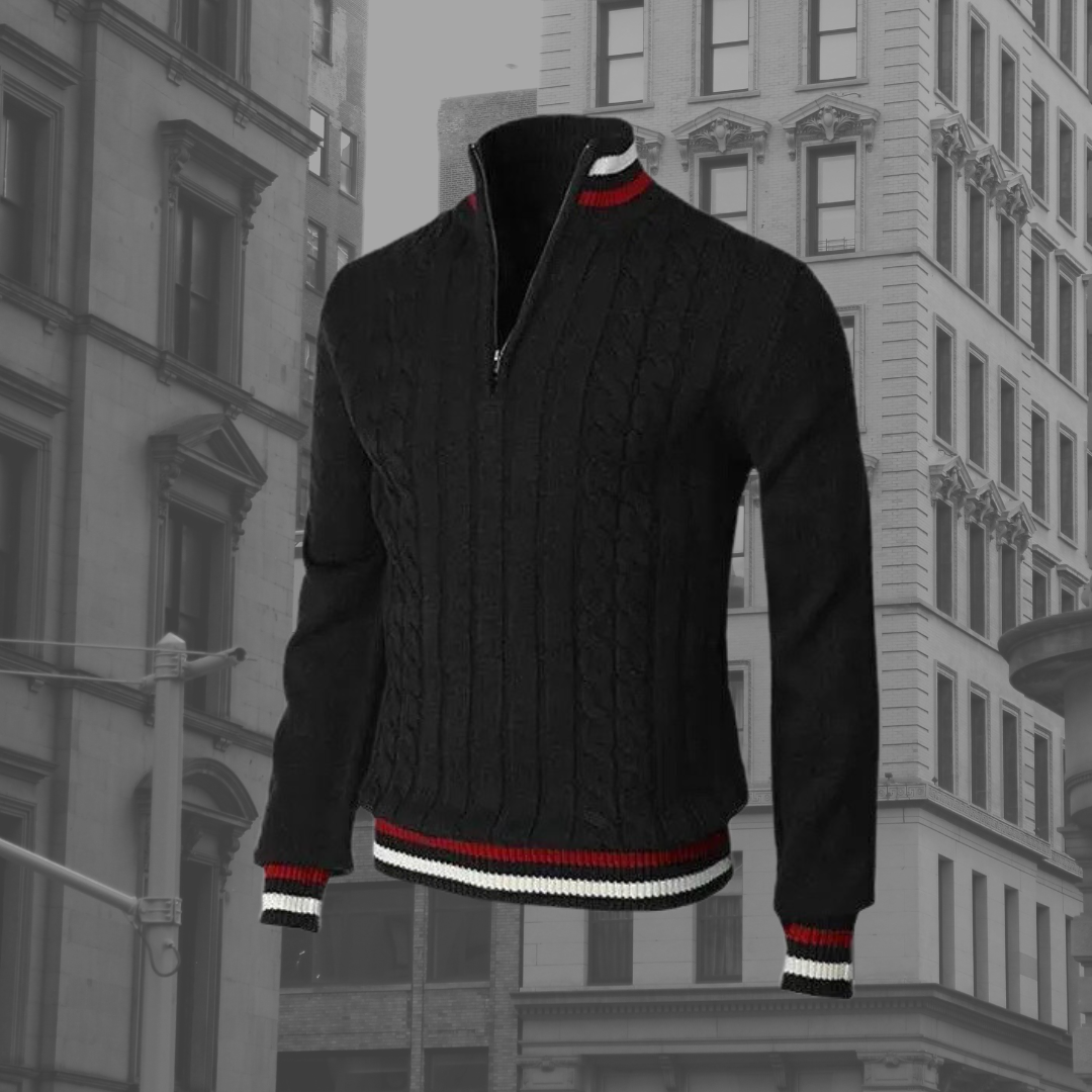 Pull Col Roulé Élégant pour Homme Hiver