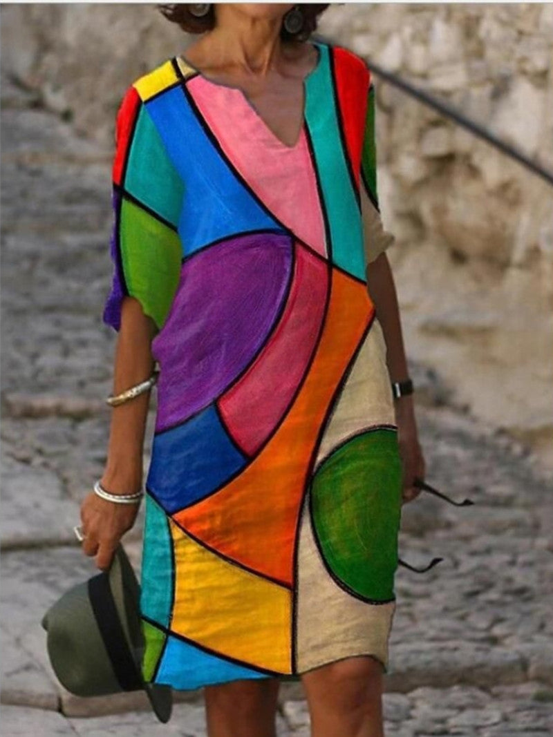 Robe Chic Femme Courte Élégante