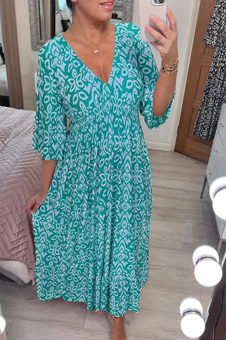 Solaressa™ – Robe Longue Femme Élégante et Fluide pour l'Été