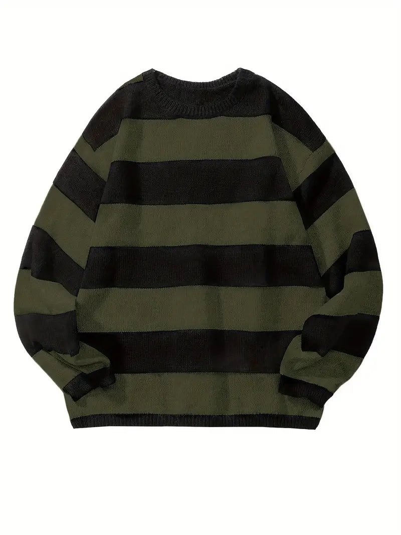Pull à Rayures Classique pour Homme