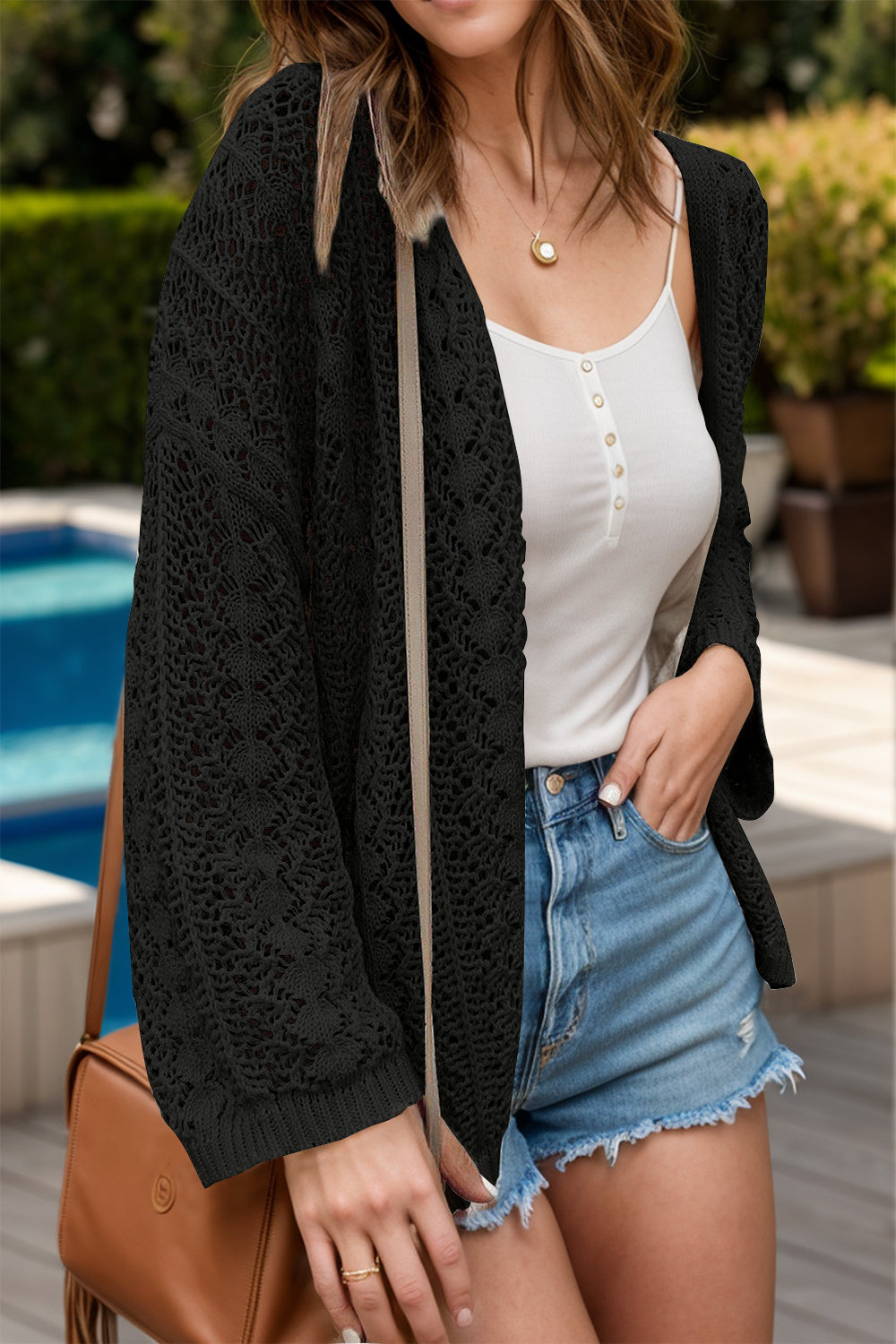 Gilet Femme Crochet Léger Bohème Été