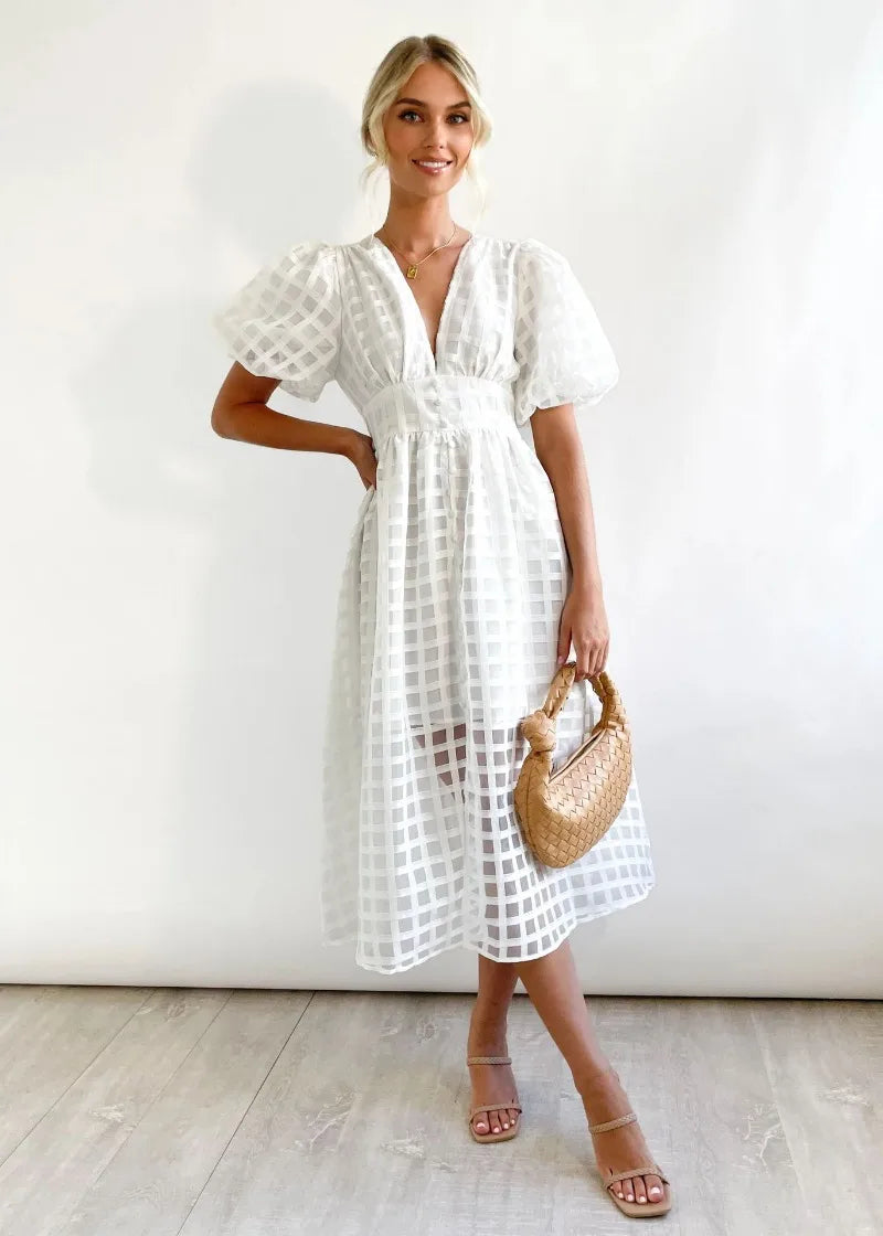 Robe Femme Élégante à Carreaux Colorés