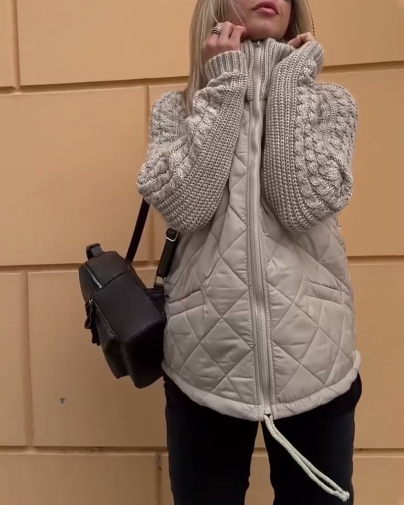 Veste Doudoune Féminine Col Montant Hiver - LuxeStyle