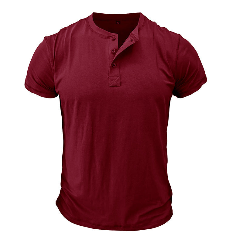 T-shirt Décontracté Marine Homme Manches Courtes