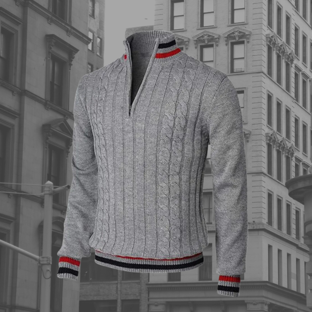 Pull Col Roulé Élégant pour Homme Hiver - LuxeStyle
