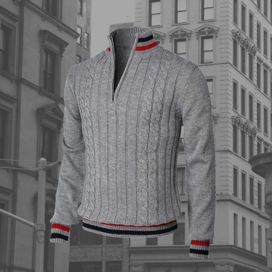 Pull Col Roulé Élégant pour Homme Hiver - LuxeStyle