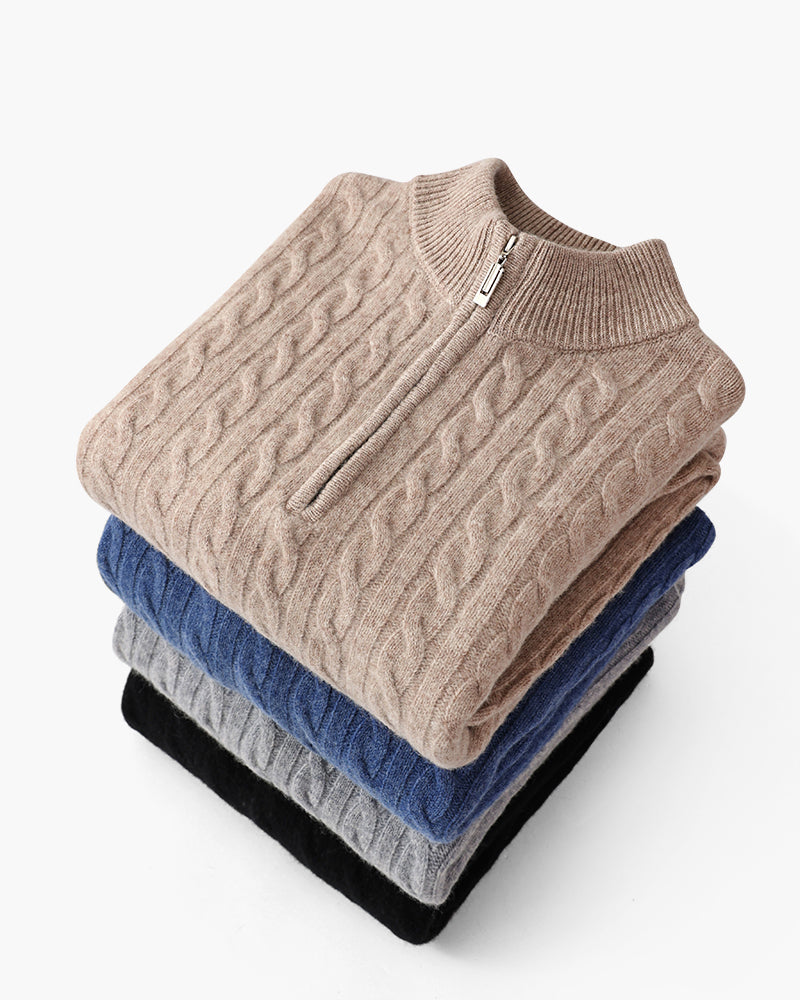 Pull Homme Hiver Motif Câble Élégant - LuxeStyle