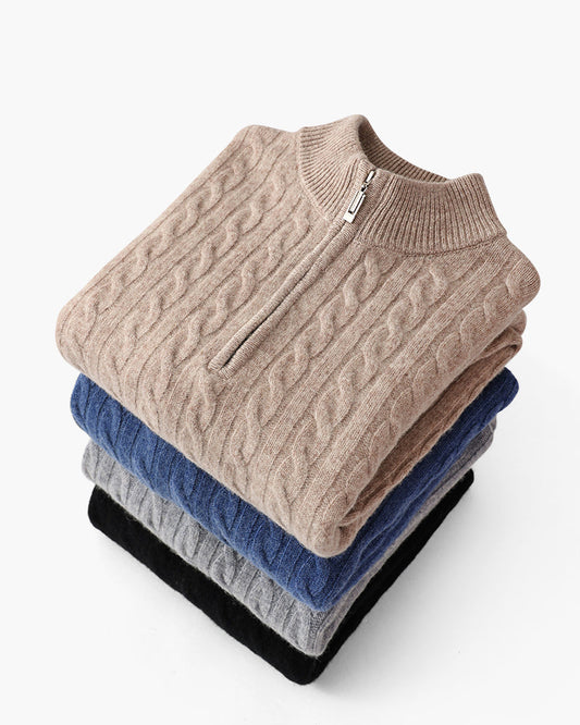 Pull Homme Hiver Motif Câble Élégant - LuxeStyle