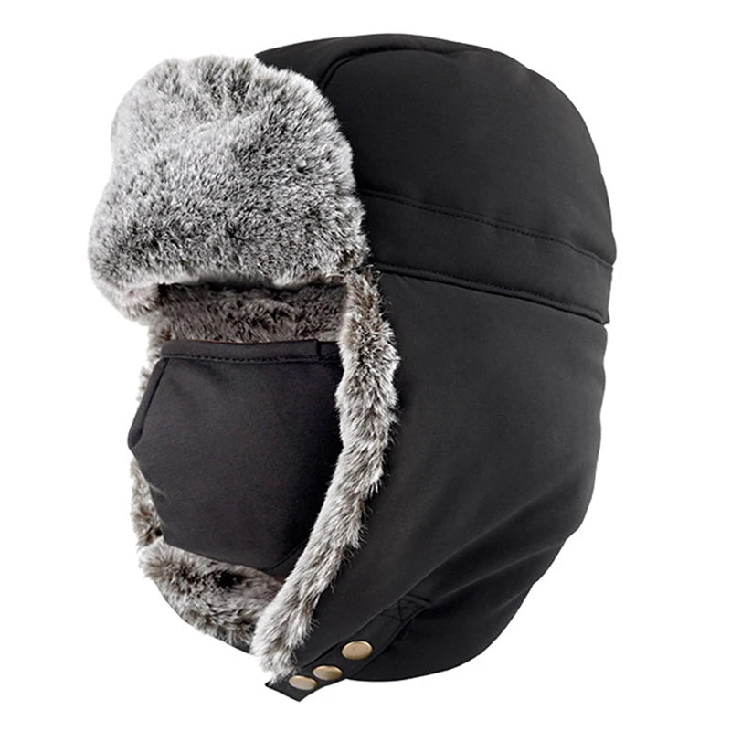 Bonnet Hiver Chauffant avec Oreilles Couvertes pour Adultes