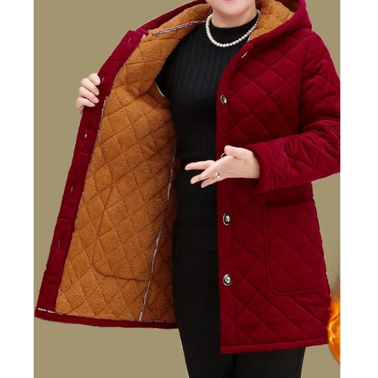 Veste Chaude Hivernale Pour Femme Avec Doublure Polaire Et Manches Longues - LuxeStyle