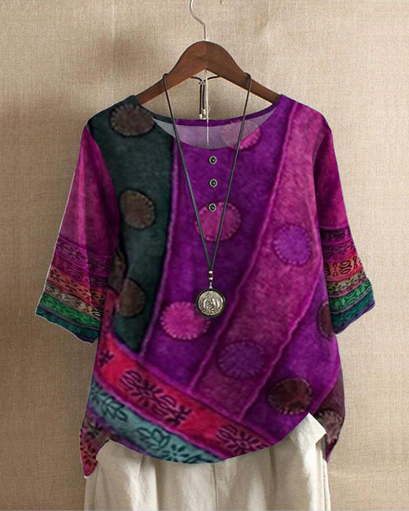 Blouse Féminine Colorée à Manches Courtes avec Col Élégant