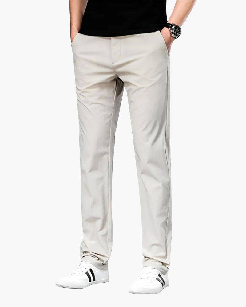 Pantalon Chino Élégant Taille Fine pour Homme - LuxeStyle