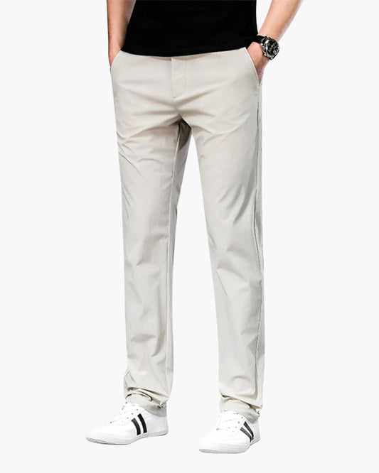 Pantalon Chino Élégant Taille Fine pour Homme - LuxeStyle