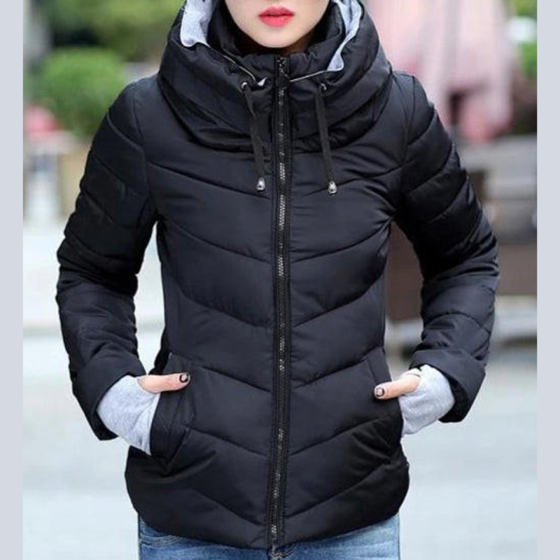 Veste Douillette à Capuche pour Femme Tout Temps