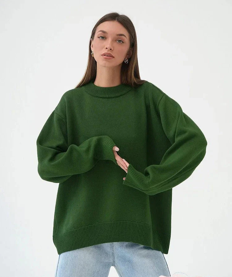 Pull Col Rond Féminin Doux - luxestyle
