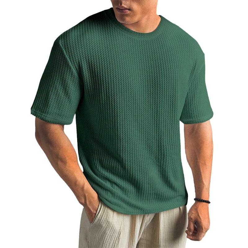 T-shirt décontracté à col rond et manches courtes