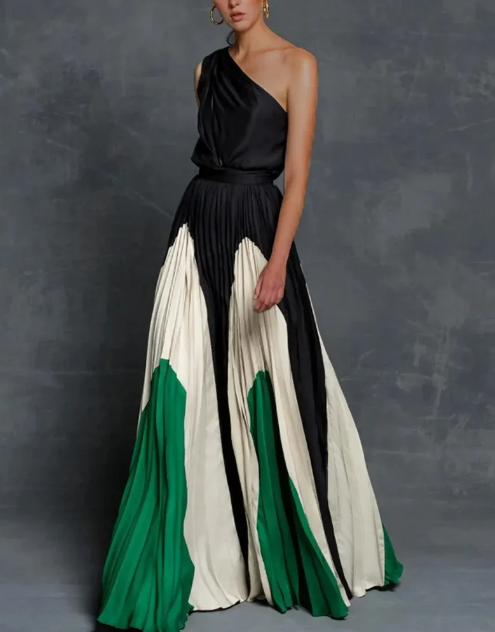 Robe de soirée chic asymétrique pour femme grande taille - LuxeStyle